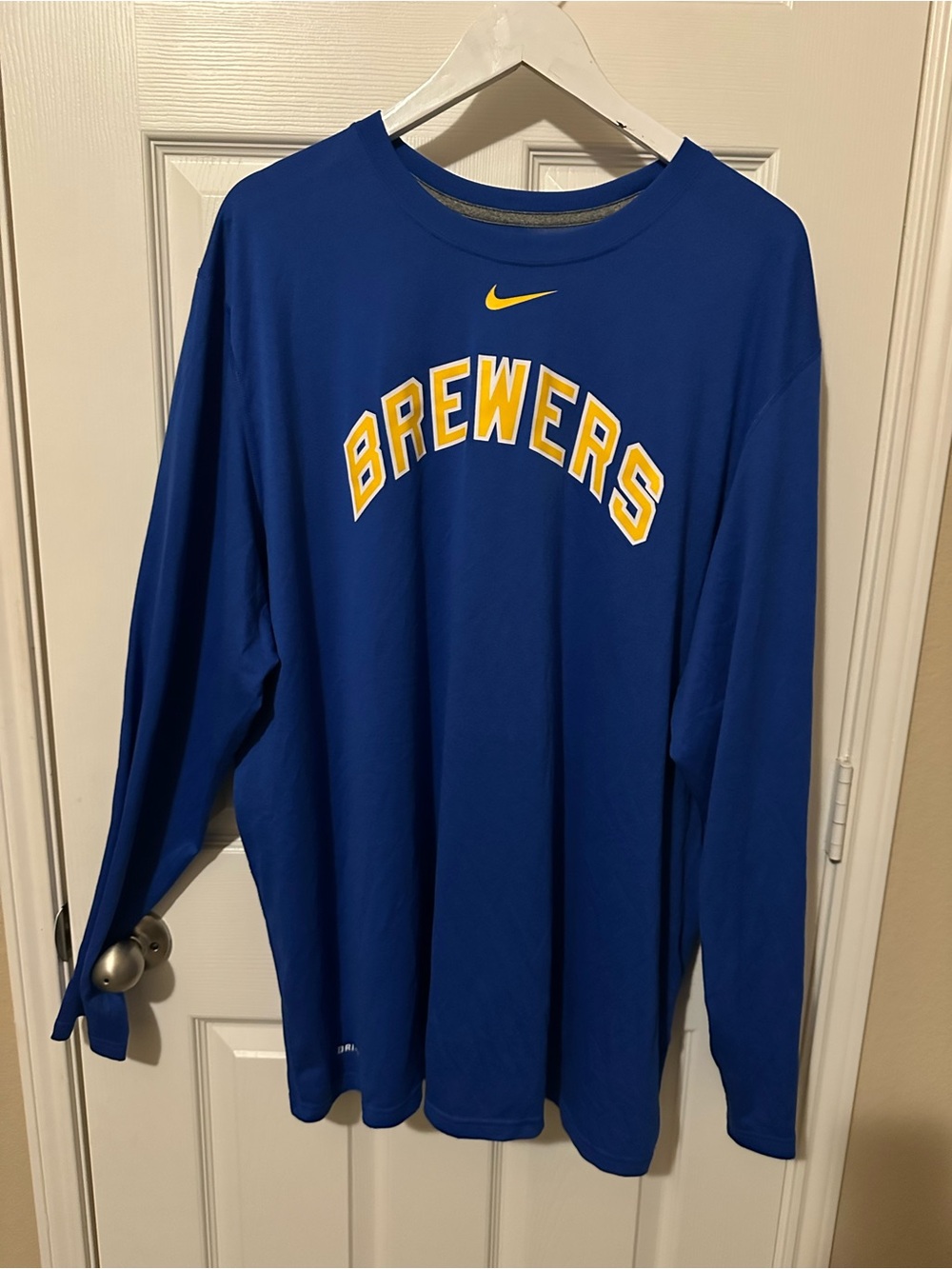 Nike Brewers Long Sleeve Tee Dri-Fit